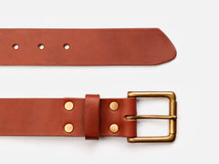 Roller Bar Belt, Tan