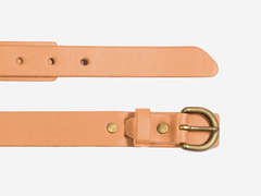 Harness Buckle Belt, Natural