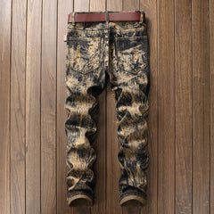 Men's ripped vintage jeans