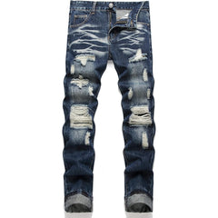 Men's Personality Indentation Jeans
