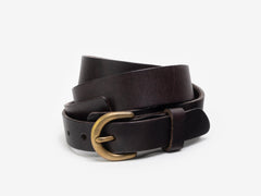 Harness Buckle Belt, Dark Brown