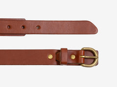 Harness Buckle Belt, Tan