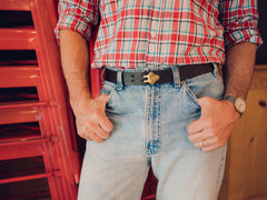 Claw Buckle Belt, Tan