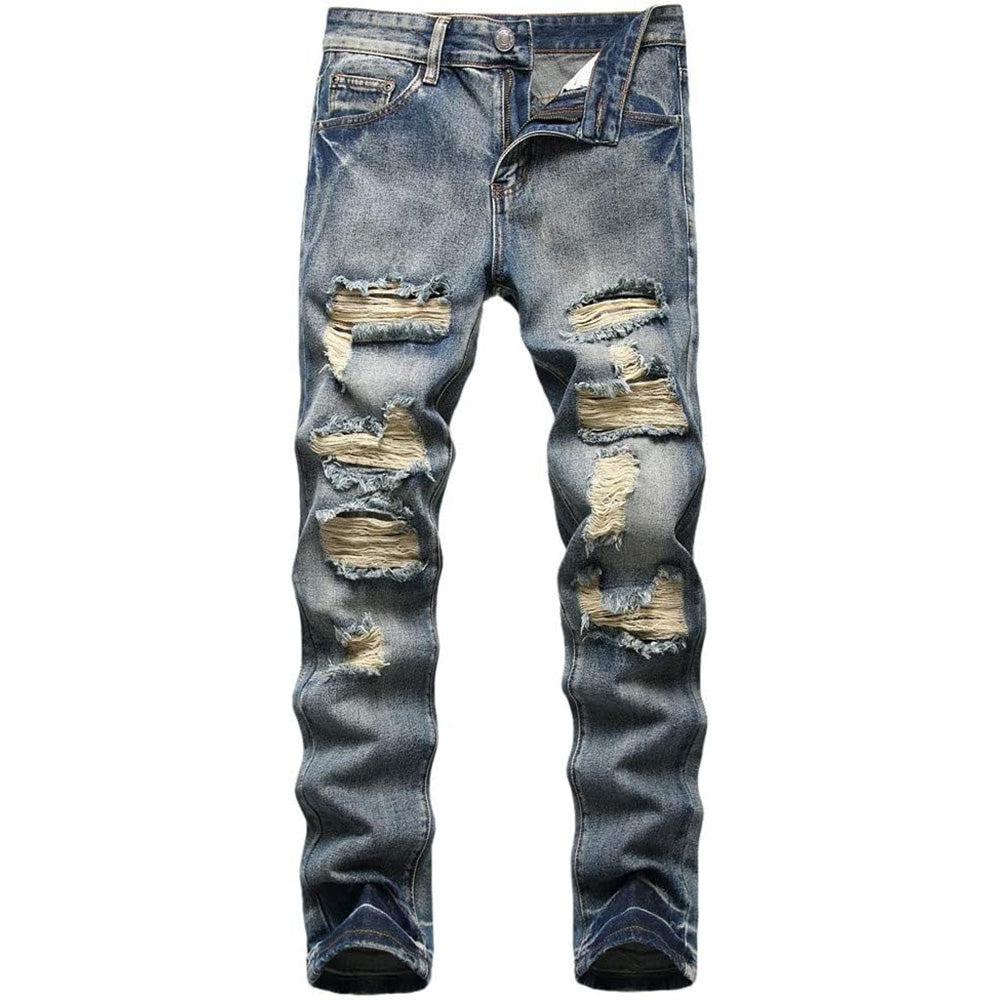 Men's Ripped Regular Fit Jeans