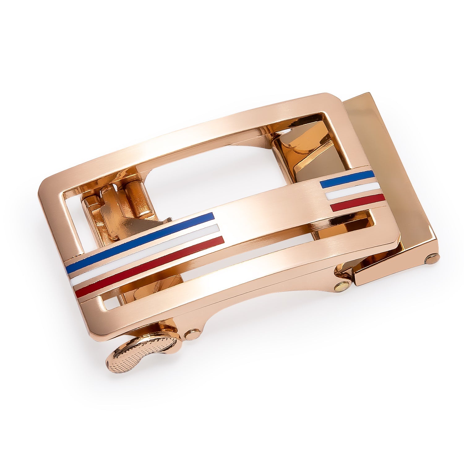 Men's Genuine Leather Ratchet Belt For Business Casual With Golden Metal Buckle,Cut for Fit