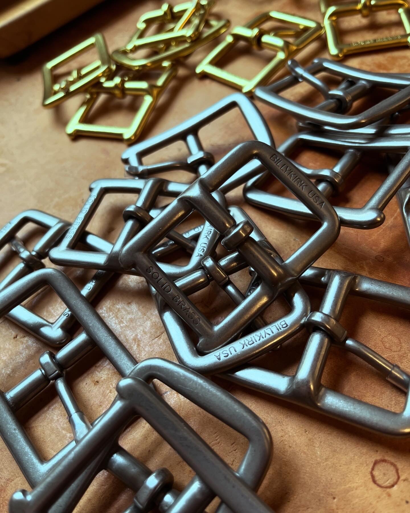Founders Buckle Belt, Tan