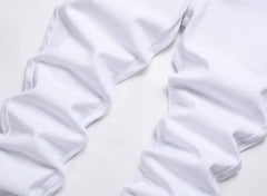 Men's Straight Fit White Jeans