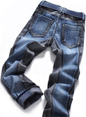 Men's Personality Splicing Jeans