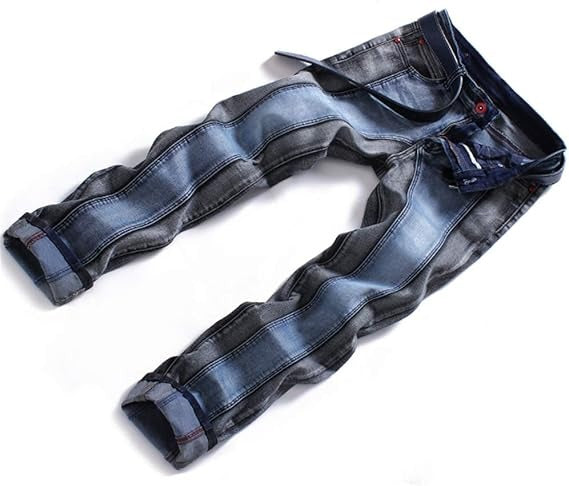 Men's Personality Splicing Jeans