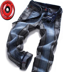 Men's Personality Splicing Jeans