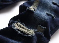 Men's Personality Creases Jeans
