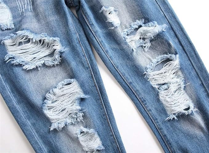 Men's Personality Hole Jeans