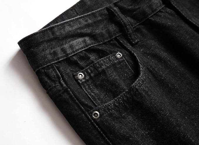 Men's Ripped Fit Dark gray Jeans