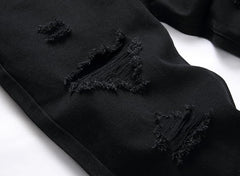 Men's Black Ripped Fit Jeans