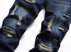 Men's Personality Creases Jeans