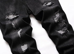Men's Ripped Fit Dark gray Jeans