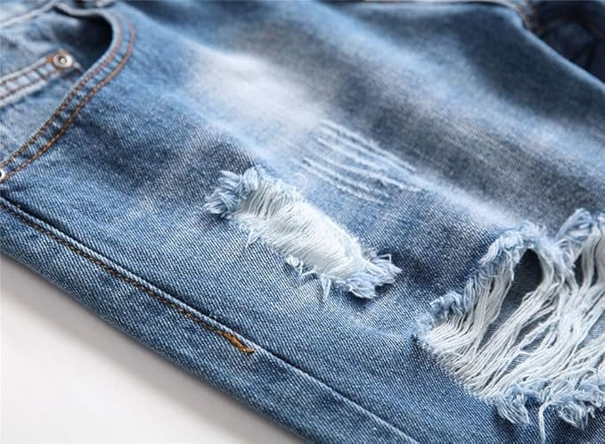Men's Personality Hole Jeans