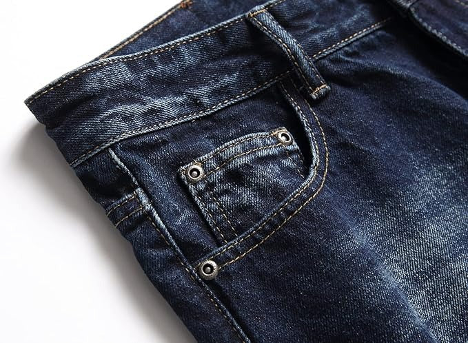 Men's Personality Creases Jeans