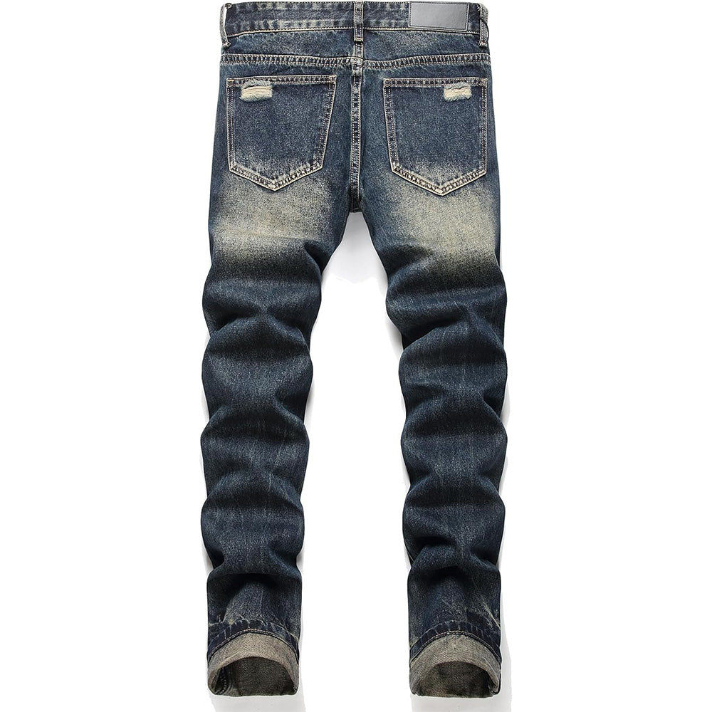 Men's Personality Retro holes Jeans