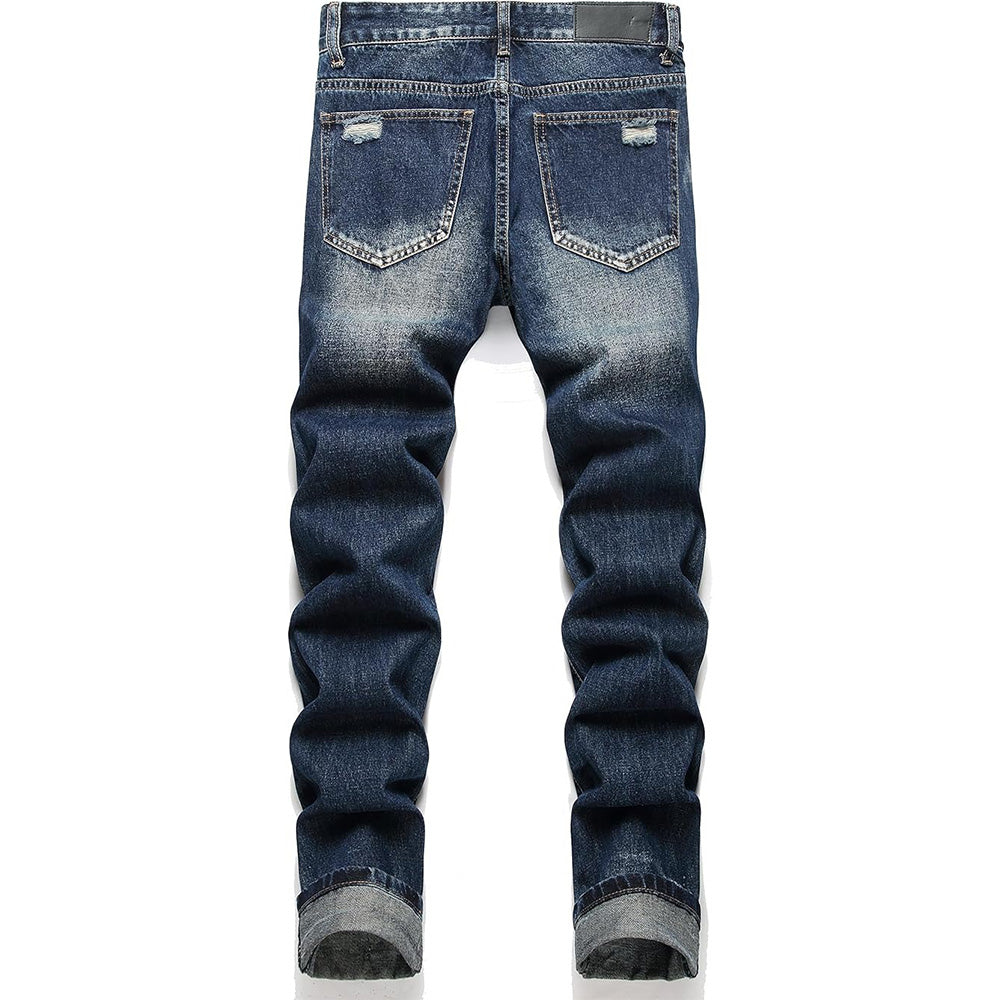 Men's Personality Indentation Jeans