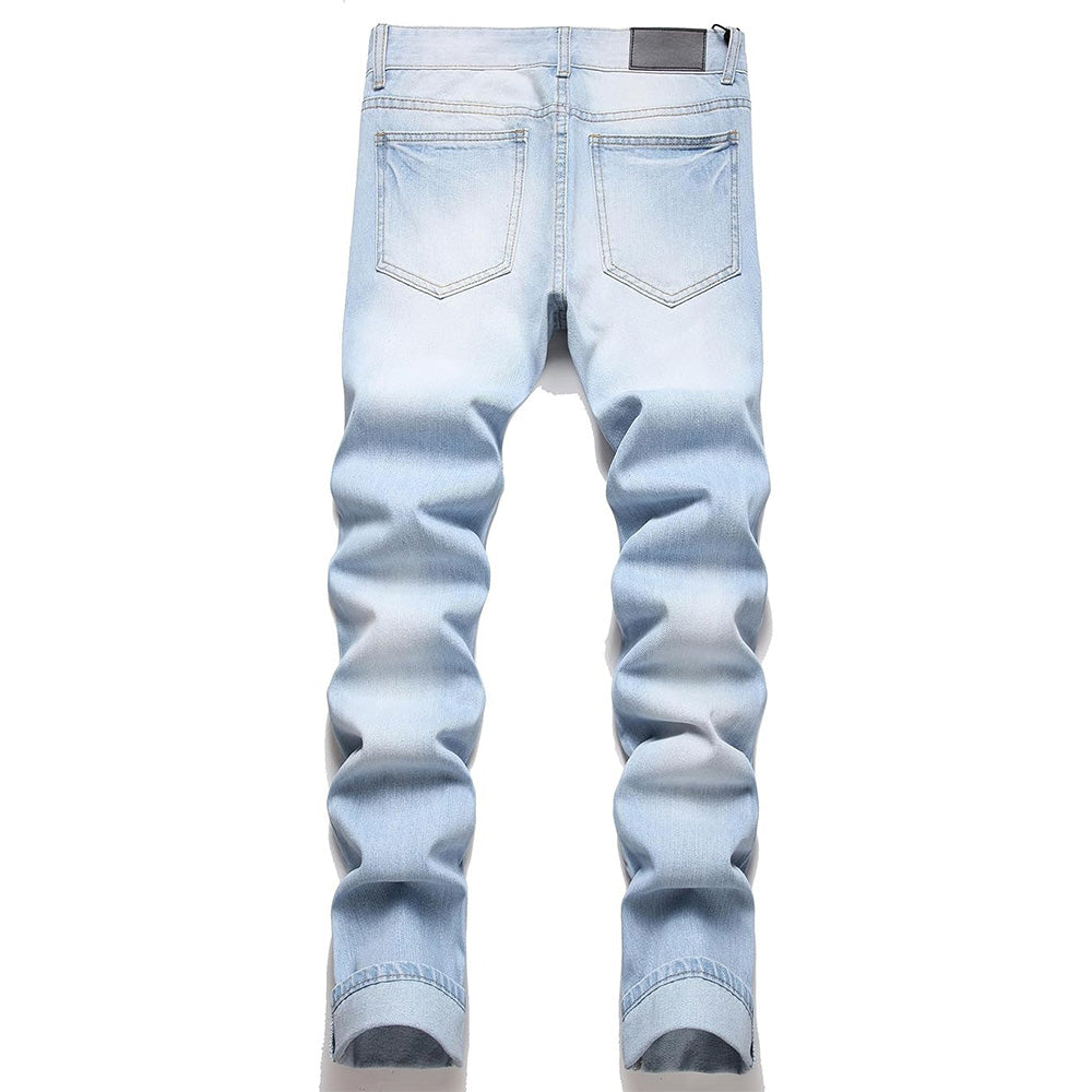 Men's Ripped Fit Light blue Jeans