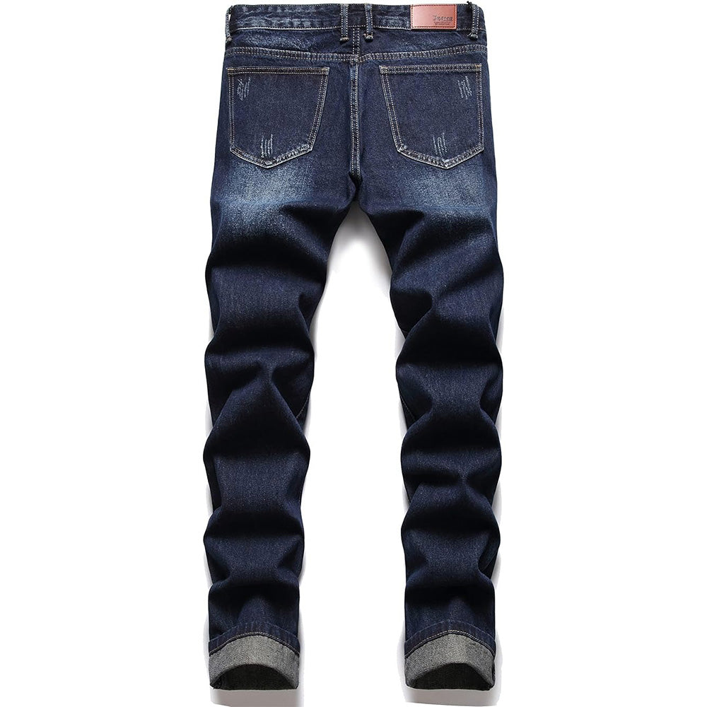 Men's Personality Creases Jeans