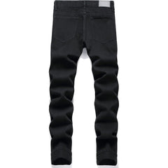 Men's Black Ripped Fit Jeans