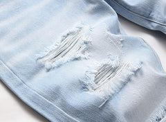 Men's Ripped Fit Light blue Jeans
