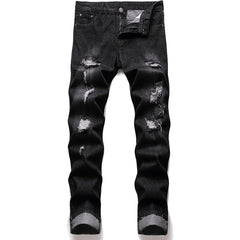Men's Ripped Fit Dark gray Jeans