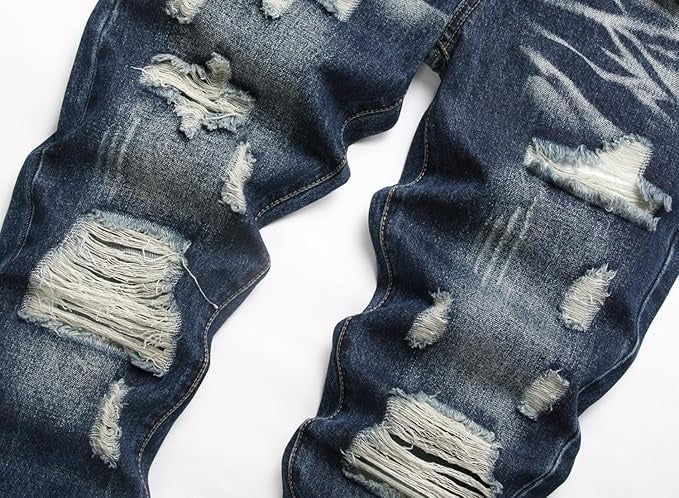 Men's Personality Indentation Jeans