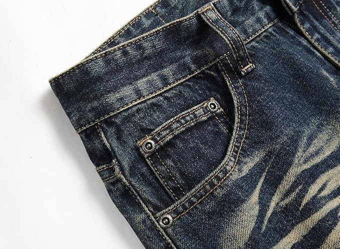 Men's Personality Retro holes Jeans