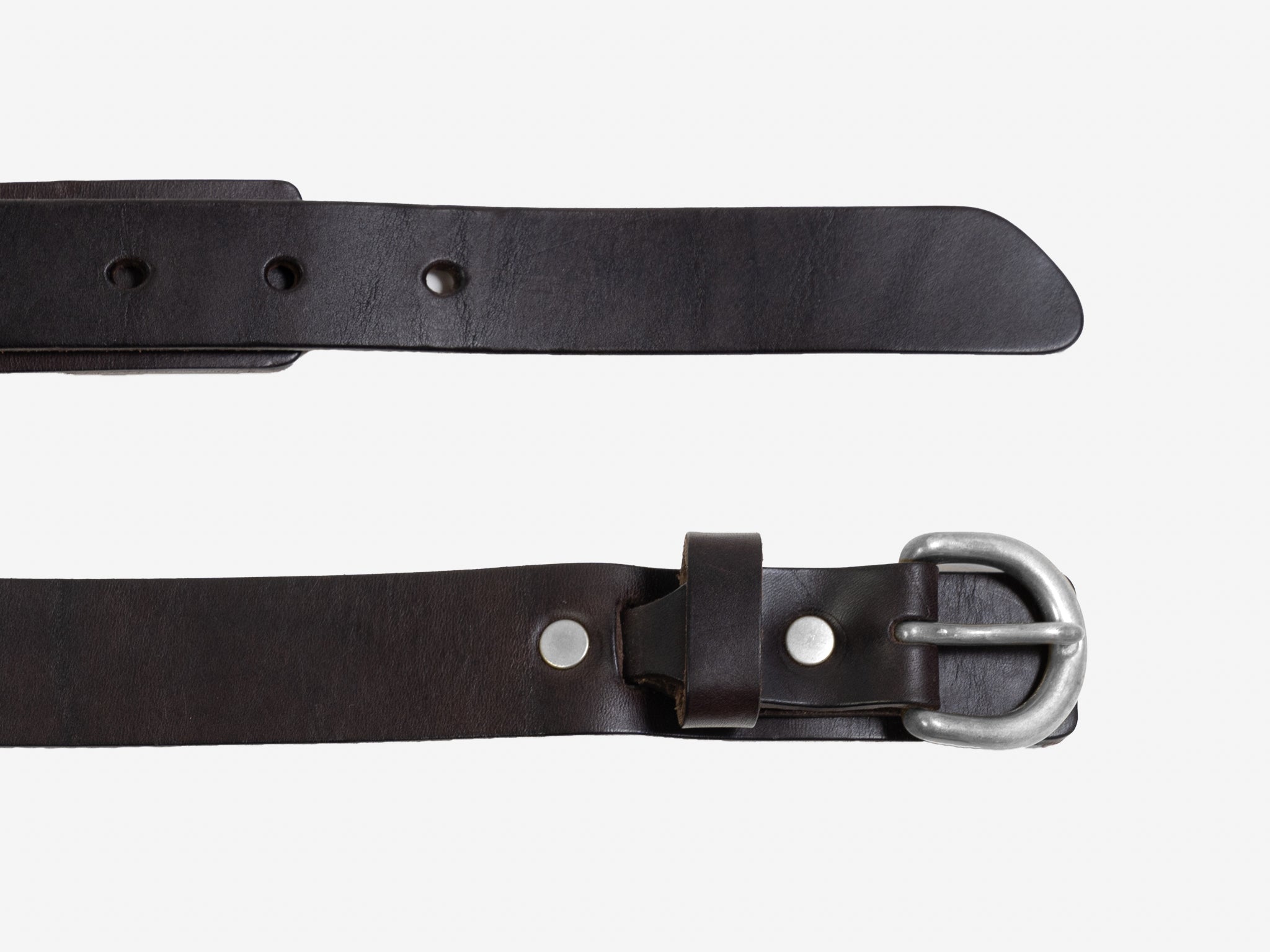 Harness Buckle Belt, Dark Brown