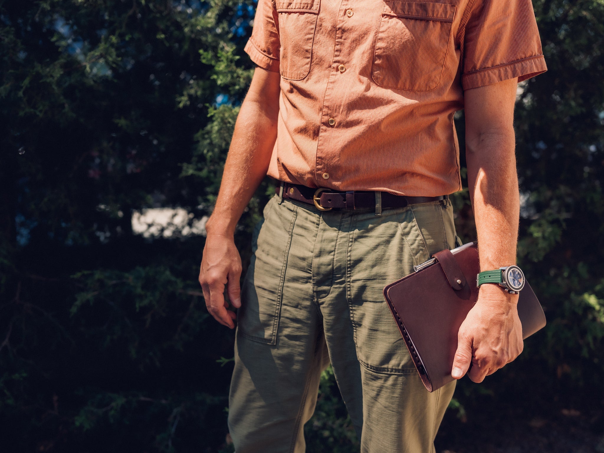 Harness Buckle Belt, Dark Brown